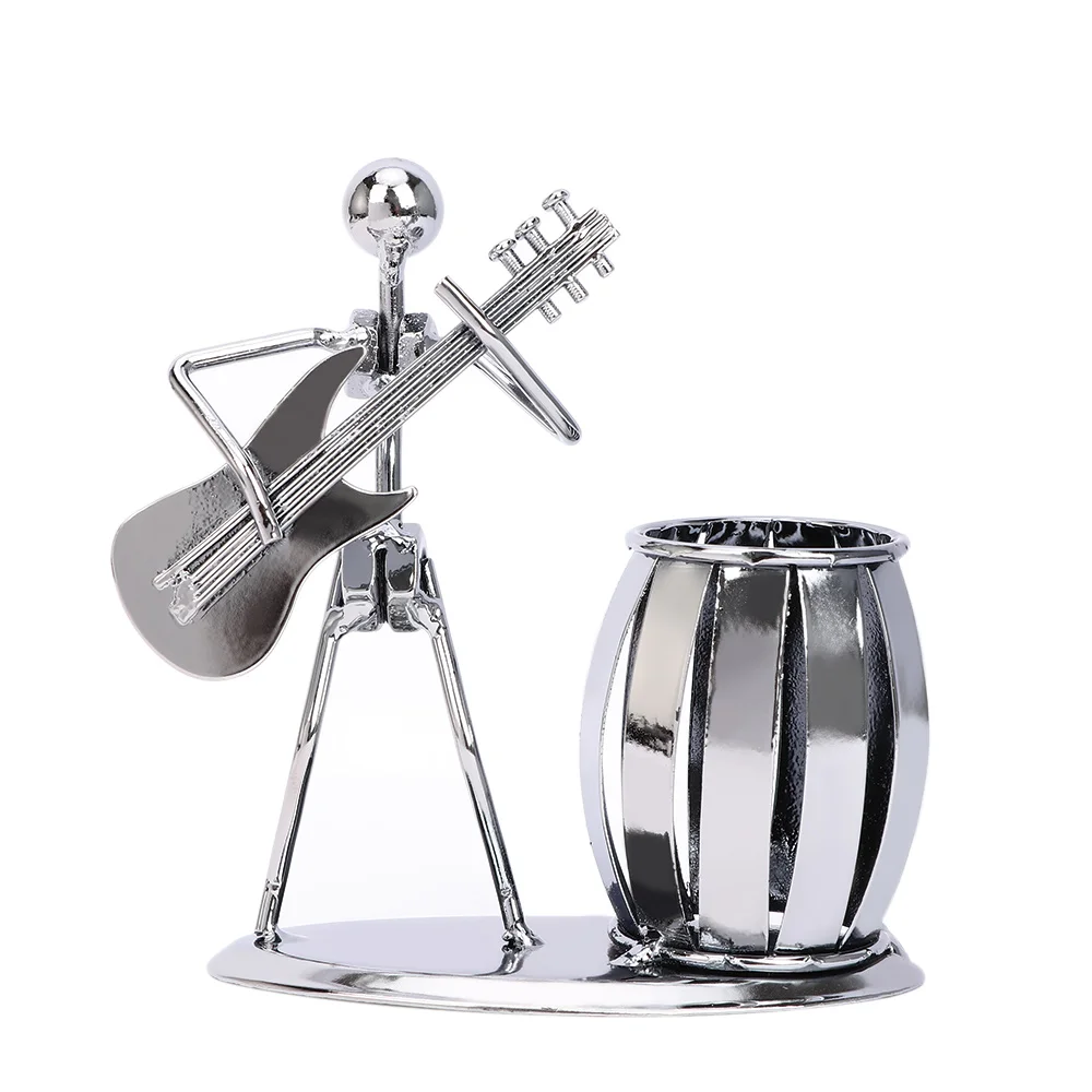 

Instrument Metal Novelty Pen Holder Desk Tidy Pencil Pot School Office Stationery Supplies Organizer Container