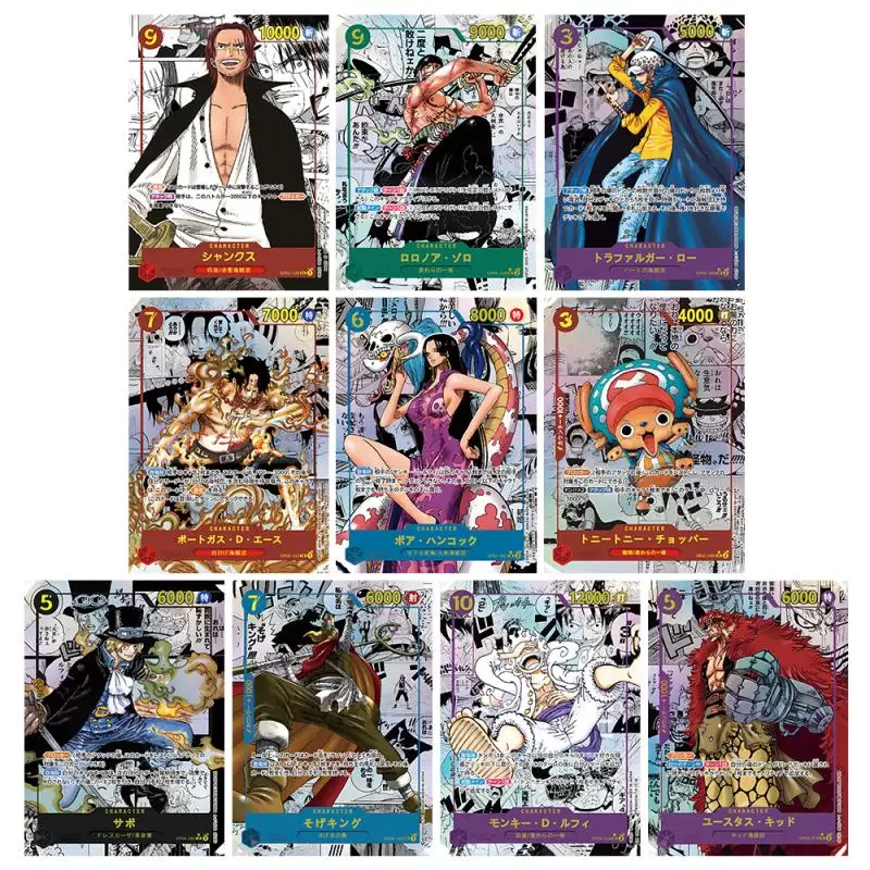 Anime ONE PIECE DIY ACG Laser Board Game Battle Flash Cards Chopper Hancock Toys for boys Collectible Cards Birthday Present