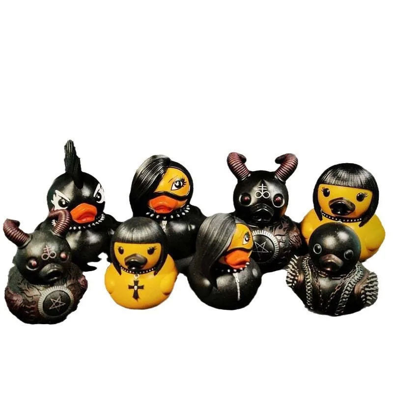 Rock & Nonconformist Duck Resin Statue - Whimsical Home & Garden Decor, Unique Artistic Ornament, Modern Outdoor Yard Sculpture