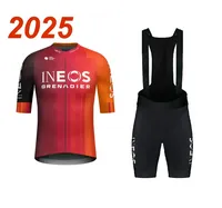 LASER CUT 2025 INEOS Grenadiers Team SHORT SLEEVE CYCLING JERSEY SUMMER CYCLING WEAR ROPA CICLISMO+BIB SHORTS