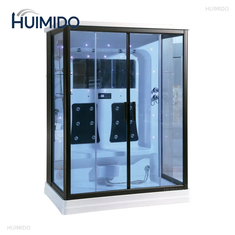1600X1000X2200mm Bathroom Wall Against Steam Shower Enclosure Mult-Functional Computer Control Wet Sauna Room A-046
