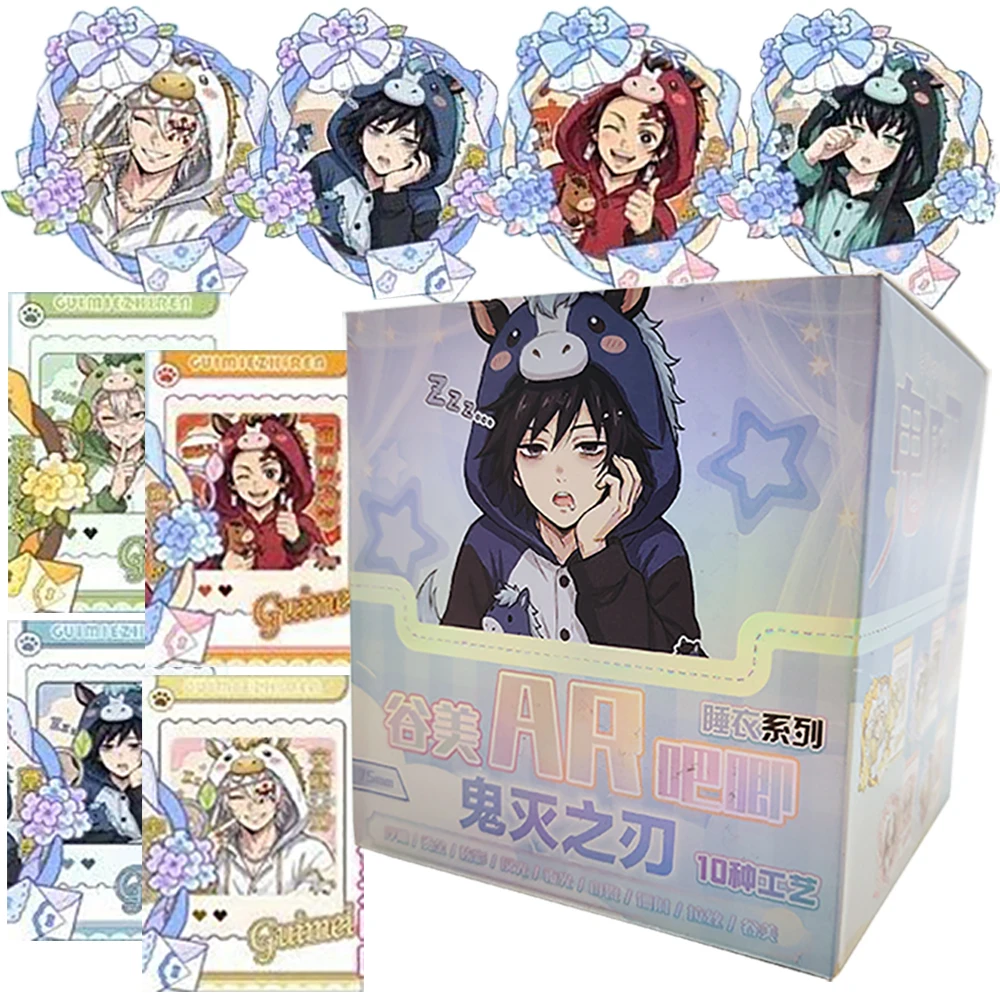 

Demon Slayer Fantasy Anime Peripheral Boys and Girls Hobbies Card Toy Popular Handsome Characters Rare AR Badge Accessories Gift