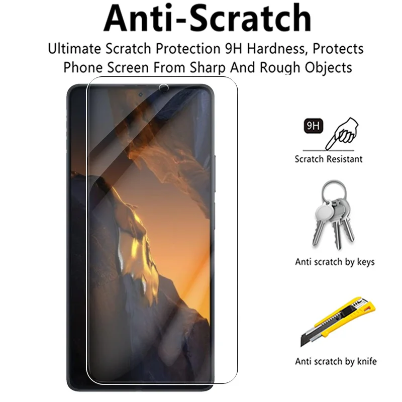 Vidrio templado transparente 4 en 1 para Xiaomi Poco F5 Poxo F 5 PocoF5 Pro, Protector de pantalla, película protectora de cubierta completa para cámara