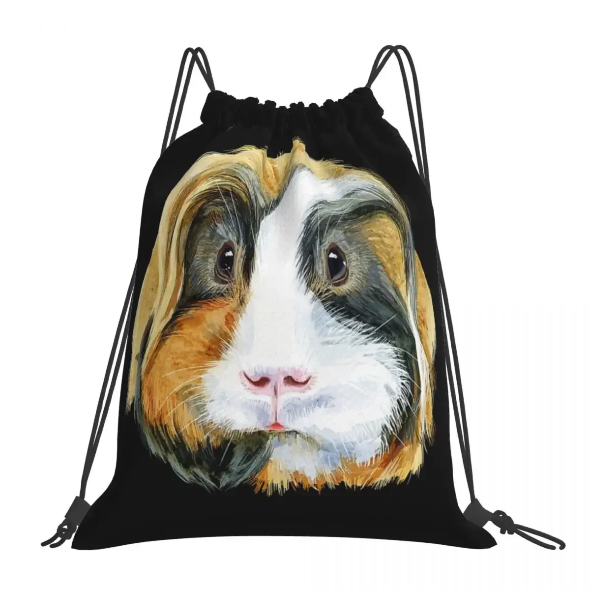 

Guinea Pigs Backpacks Fashion Portable Drawstring Bags Drawstring Bundle Pocket Shoes Bag BookBag For Man Woman School