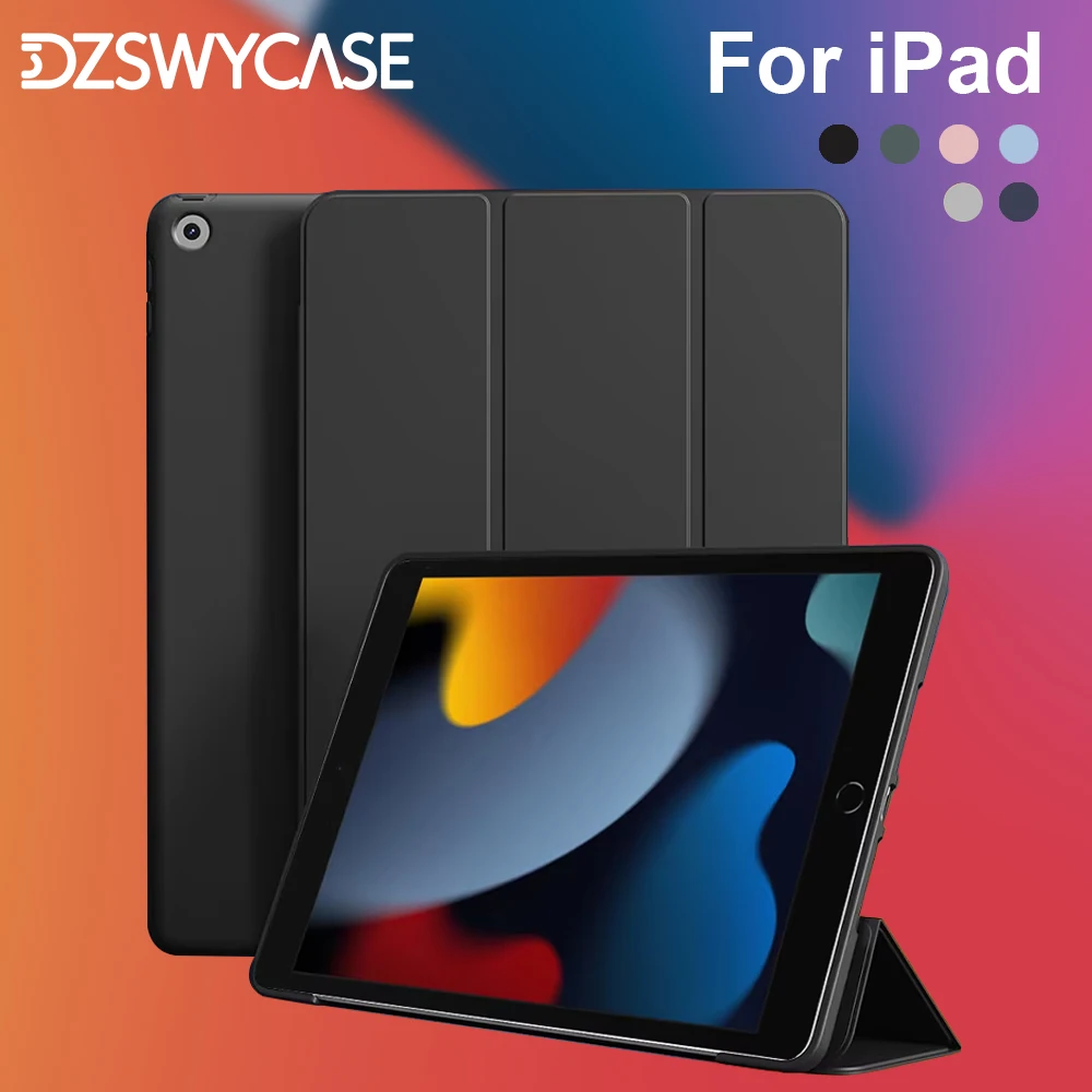 Case for iPad 7/8/9th 10.2 5/6th 9.7, 10th 10.9 A16 11, Air 10.9 11 M2 M3, Mini 5 6 7, Pro 11 M4, Silicone Protective Cover