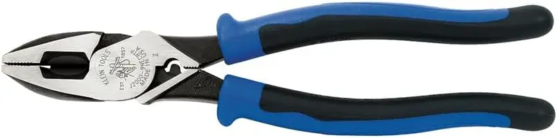 

Professional 9-Inch Side Cutter Pliers with Tape Pulling and Wire Crimping, High Leverage, Made in USA