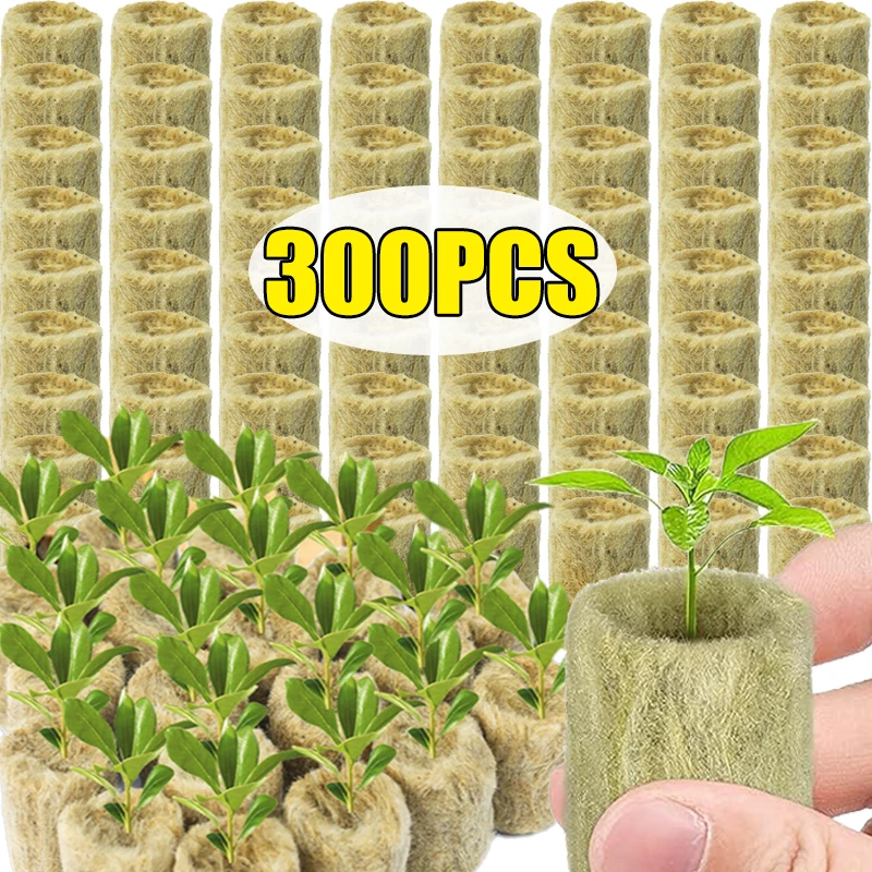 

10-300pcs Hydroponic Seedling Cubes Plant Growing Cubes Soilless Substrate Seeded Plug Garden Vegetable Planting Seedling Block