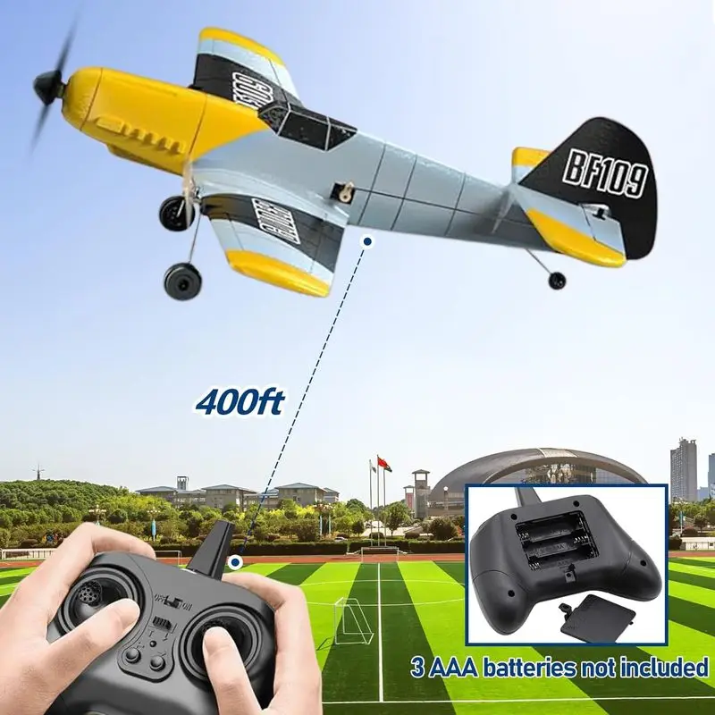 

New Z61 Bf109 Rc Glider Fighter Fixed Wing Airplane Epp Foam Impact Resistant Flexible Wing Rc Aircraft For Outdoor Hobby Adults