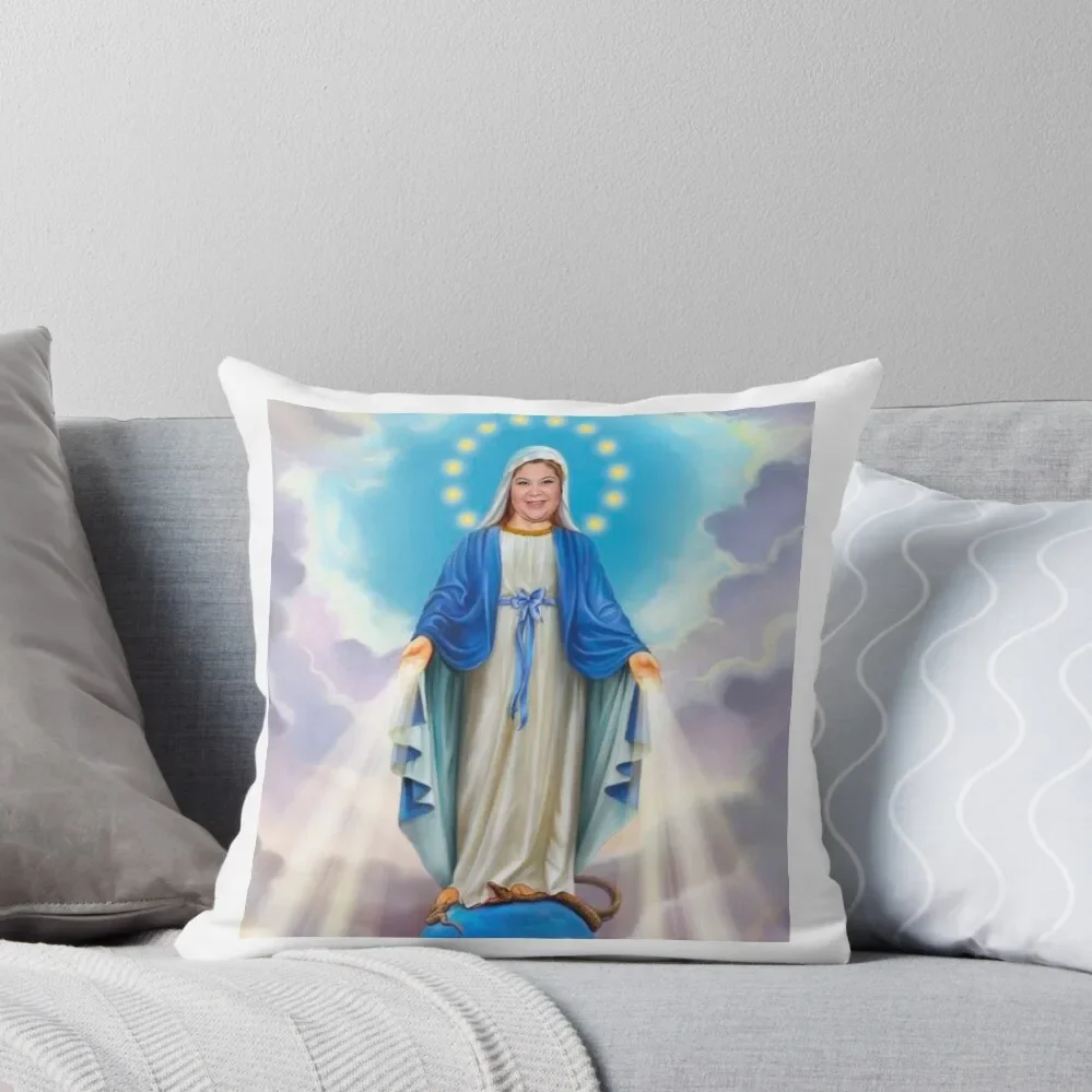 

Raini Rodriguez Virgin Mary Throw Pillow Sofa Cover ornamental pillows for living room