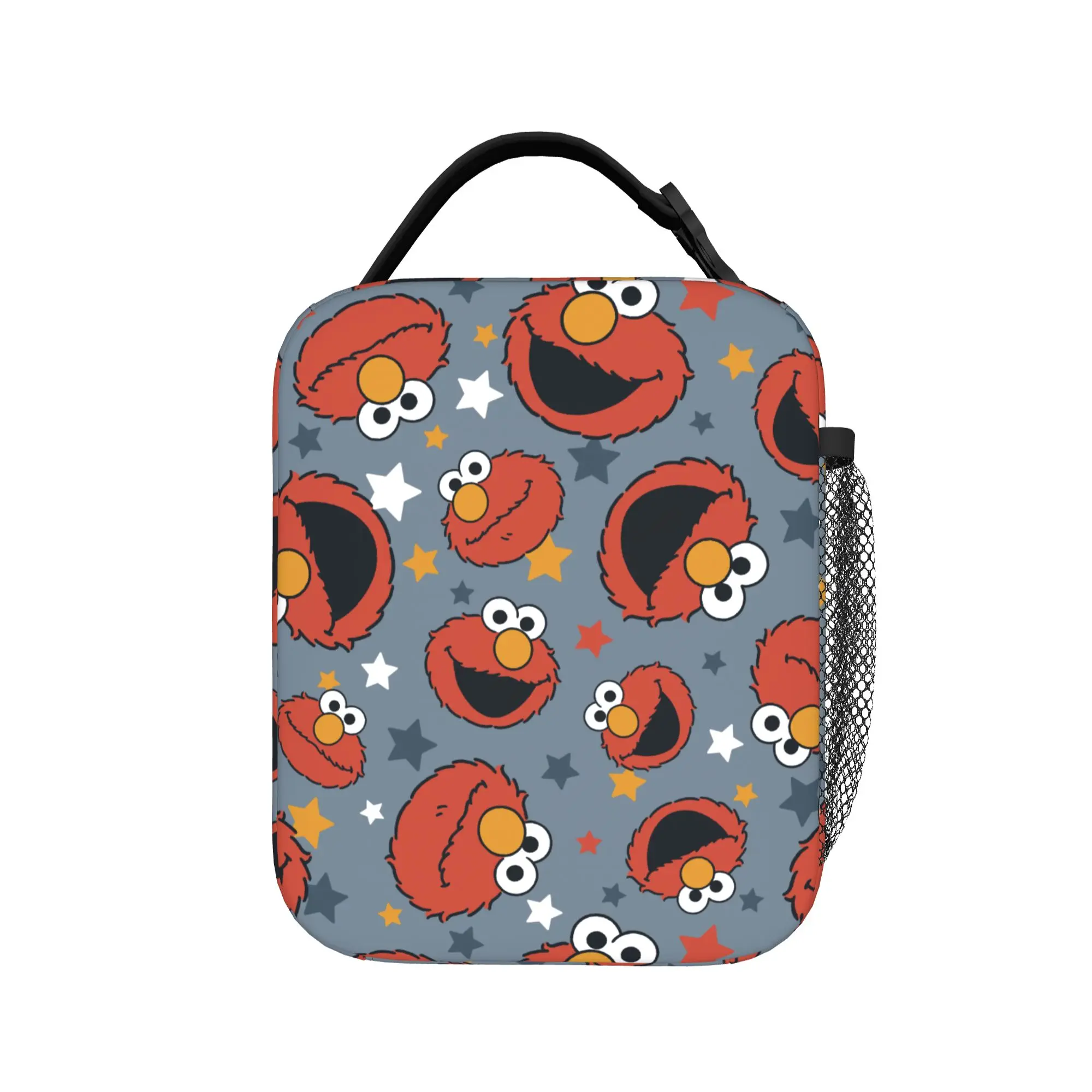 Elmos Rules Star Cookies Monsters Thermal Insulated Lunch Bag for Picnic Cartoon Portable Bento Box Thermal Cooler Lunch Boxes