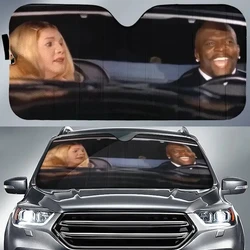 White Chicks Car Sunshade Thousand Miles Latrell Scene r Windshield,Auto Sun Shade Car Decoration