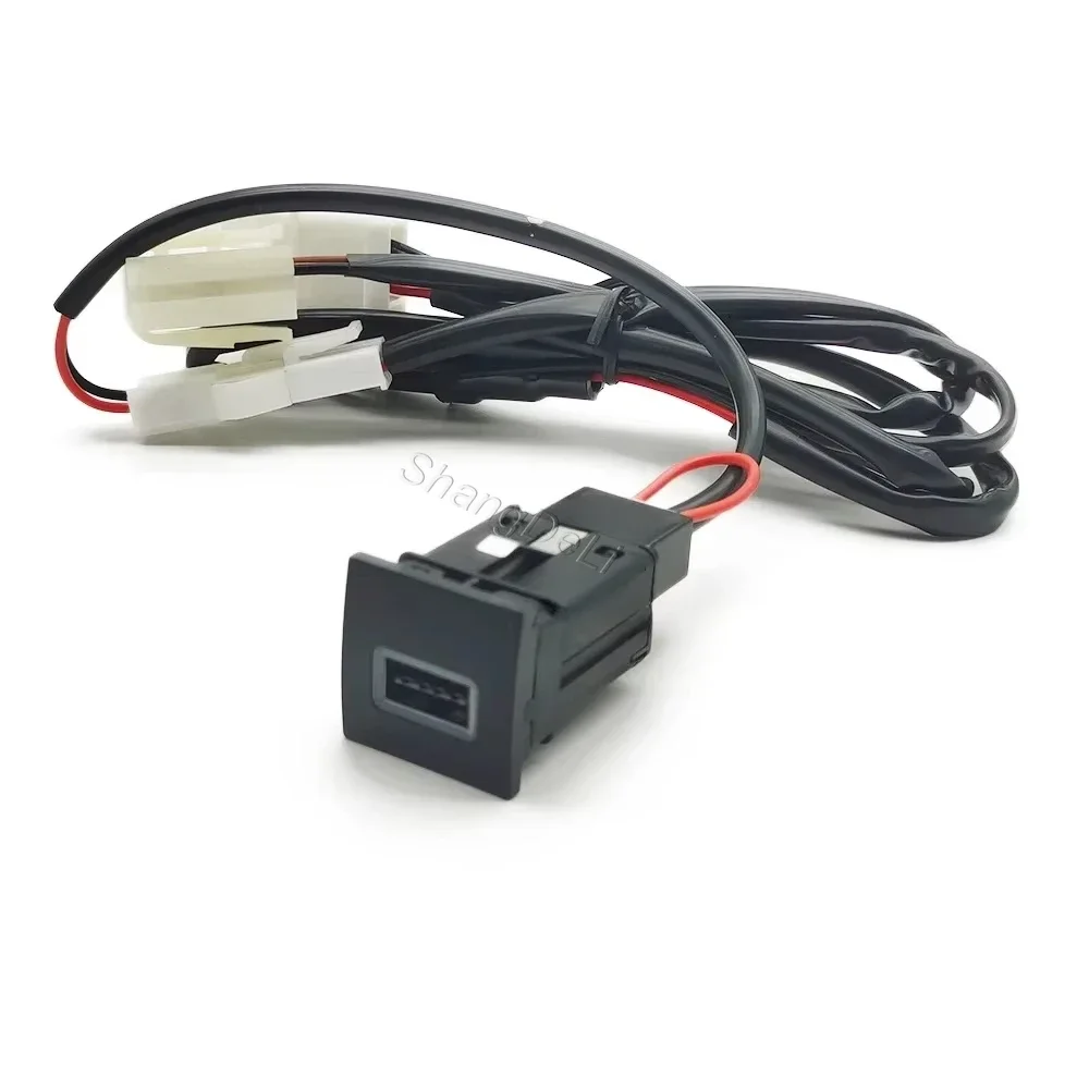 12V/24V Red LED Light Car USB QC3.0 Charger Socket Interface With Cable For VW Golf 5 Golf 6 Car Accessories view 3