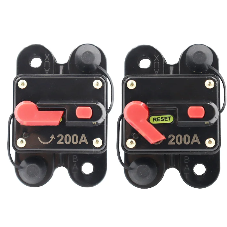 ONEGOL High Voltage 2P 3kA Breaking Capacity Automotive Plastic Molded Case Resettable Thermal Switch DC Residual  60A~300A 48V