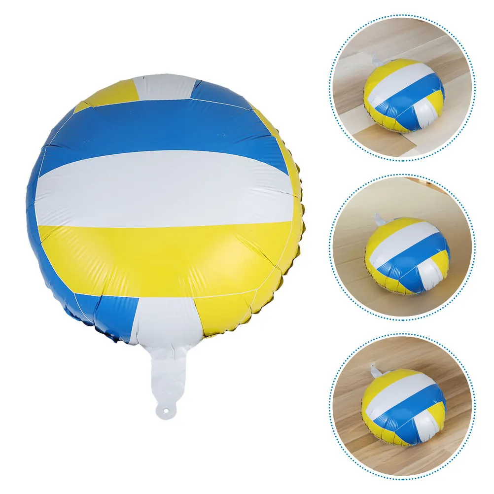 

12Pcs 18Inch Volleyball Foil Balloons Sports Banquet Supplies Realistic Design Party Decorations Memorable Events