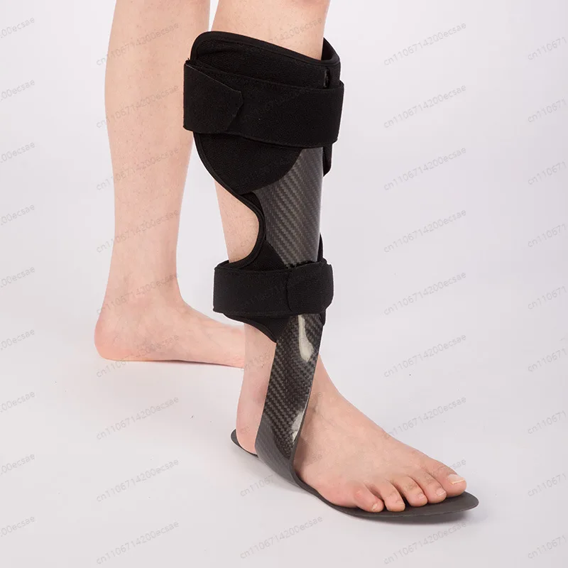 Lightweight Aluminum AFO Brace, Foot Drop Support for Leg Rehabilitation, Left/Right Foot Stabilizer