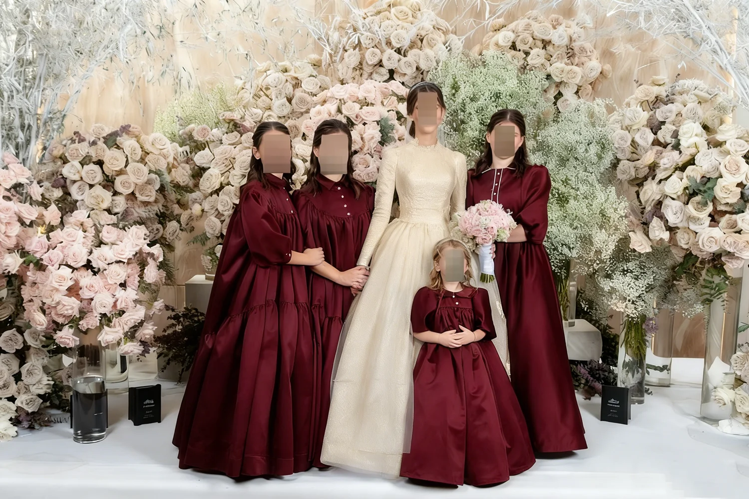 Robe de demoiselle d'honneur ivoire, robe à fleurs pour mariage, en Satin, taille haute, pour fête d'anniversaire pour enfants, robe de bal de première communion personnalisée