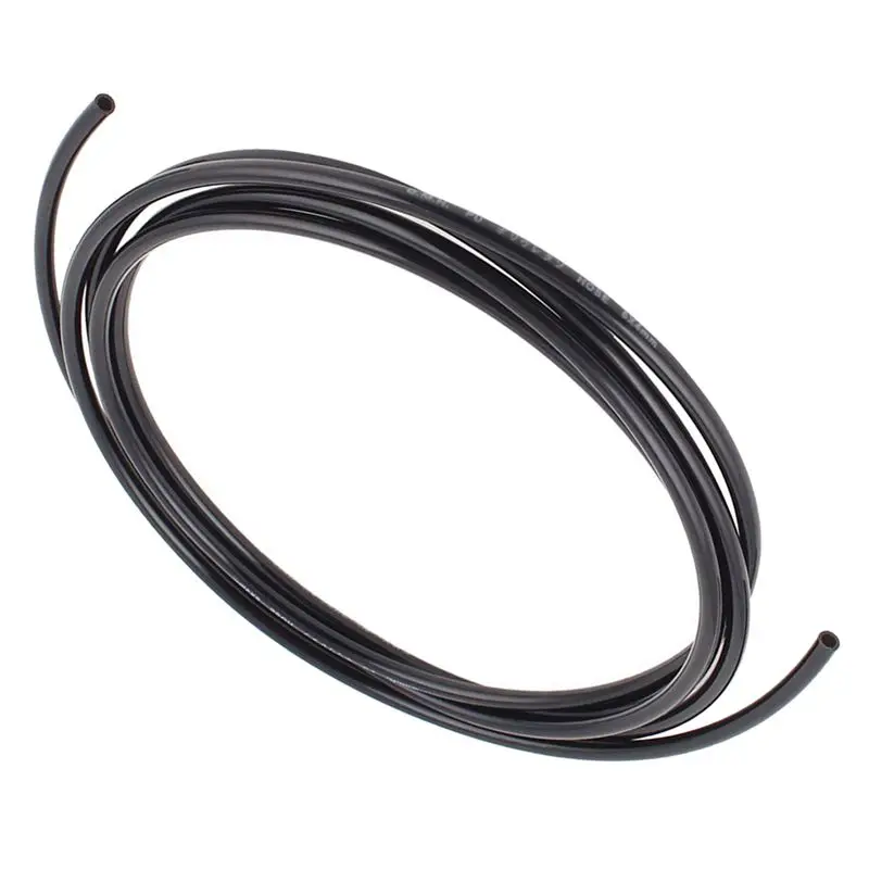 BAAJ-3Pcs 6Mm X 4Mm Pneumatic Air Compressor PU Hose Pipe 3 Meters Black