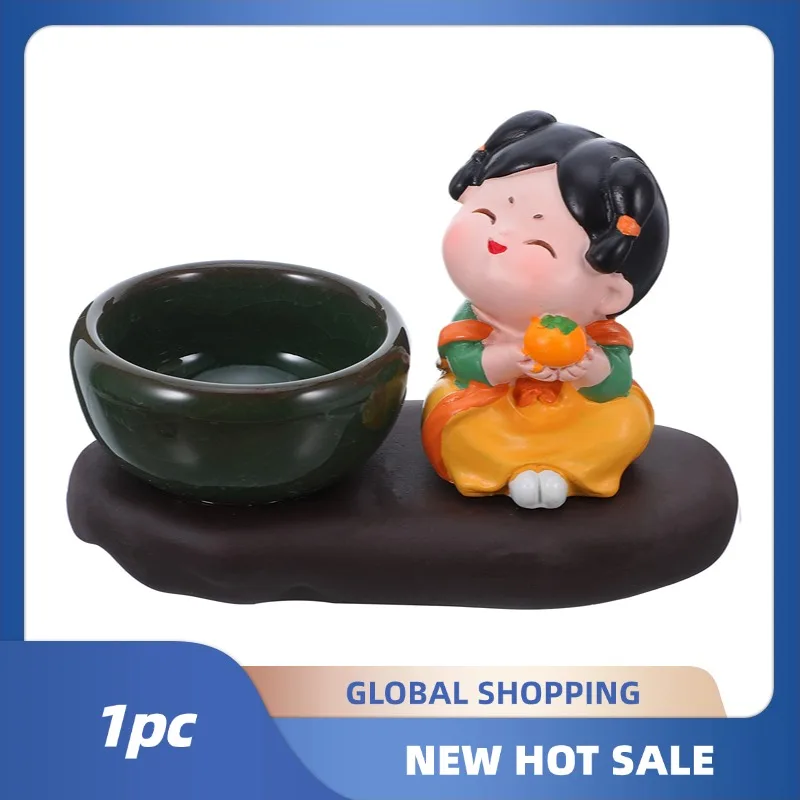 

Chinese Tang Dynasty Ladies Incense Holder Chinese Style Ceramic Sandalwood Incense Burner Crafts For Tea Room Yoga Spa