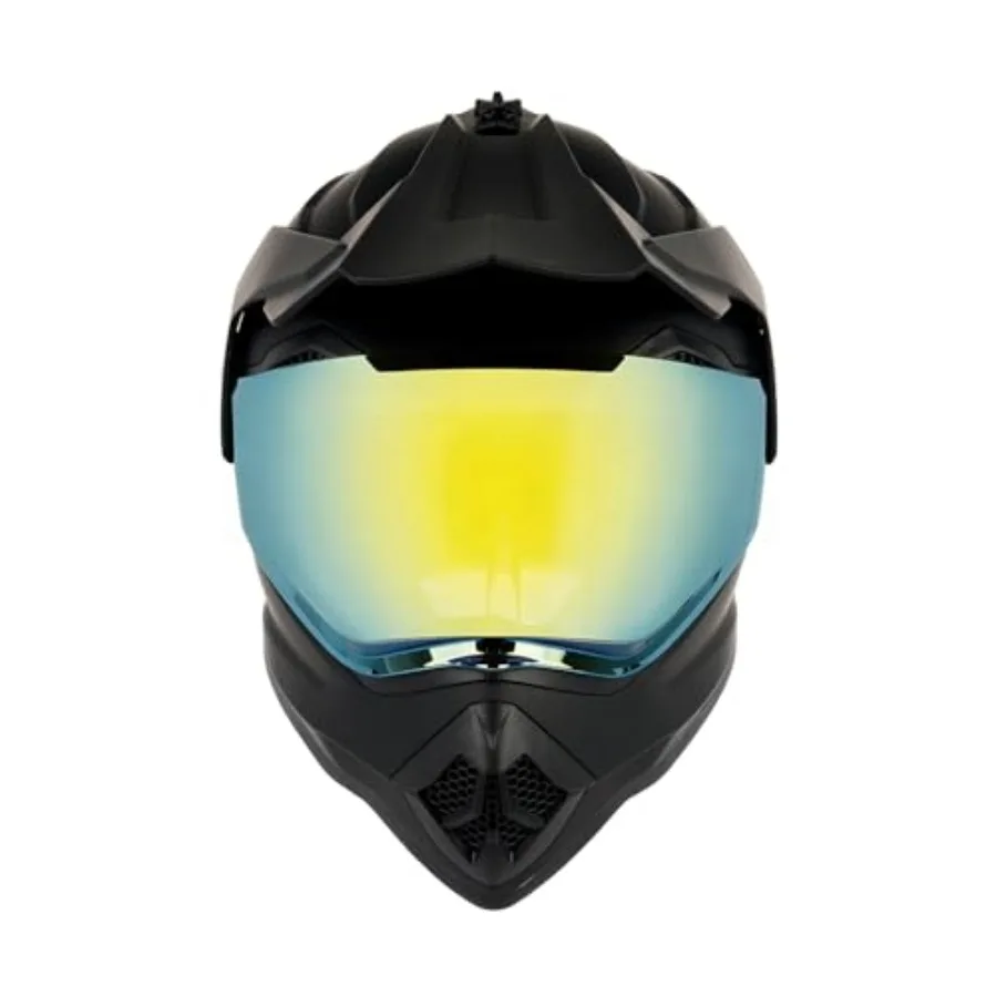 

Youth Dirt Bike Helmet DOT Approved Dual Sport Full Face Motorcycle Helmet with Sun Visor for ATV UTV Off-Road Street Riding Mo