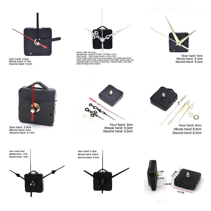Cross Stitch Movement Silent Scan Clock Movement Hanging DIY Quartz Watch SilentWall Clock Movement Quartz Repair Movement Clock
