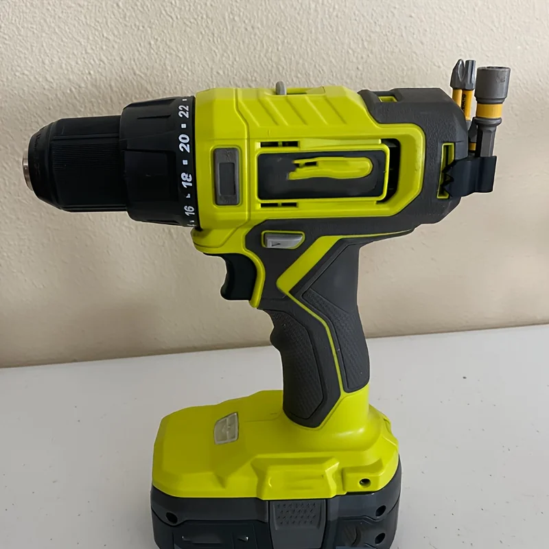 2Pcs 3D Printed Drill Bit Holder for Ryobi, Durable Plastic Anti‑Lost Screwdriver Bit Storage Rack, Electric Tool Accessory