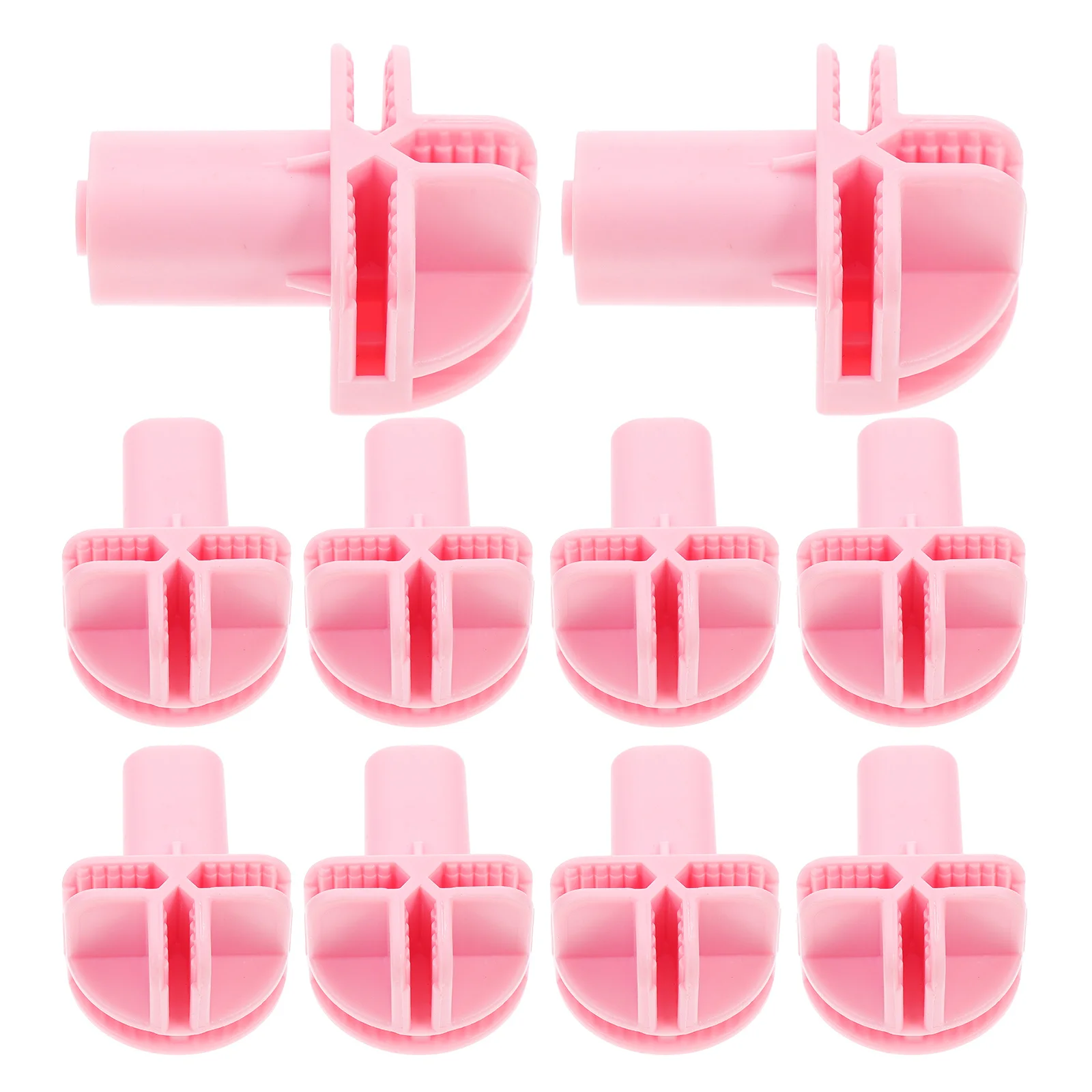 

10Pcs Cat Cage Swivel Caster Accessories Robust Plastic Wheel Connectors for Cage Wardrobe Portability