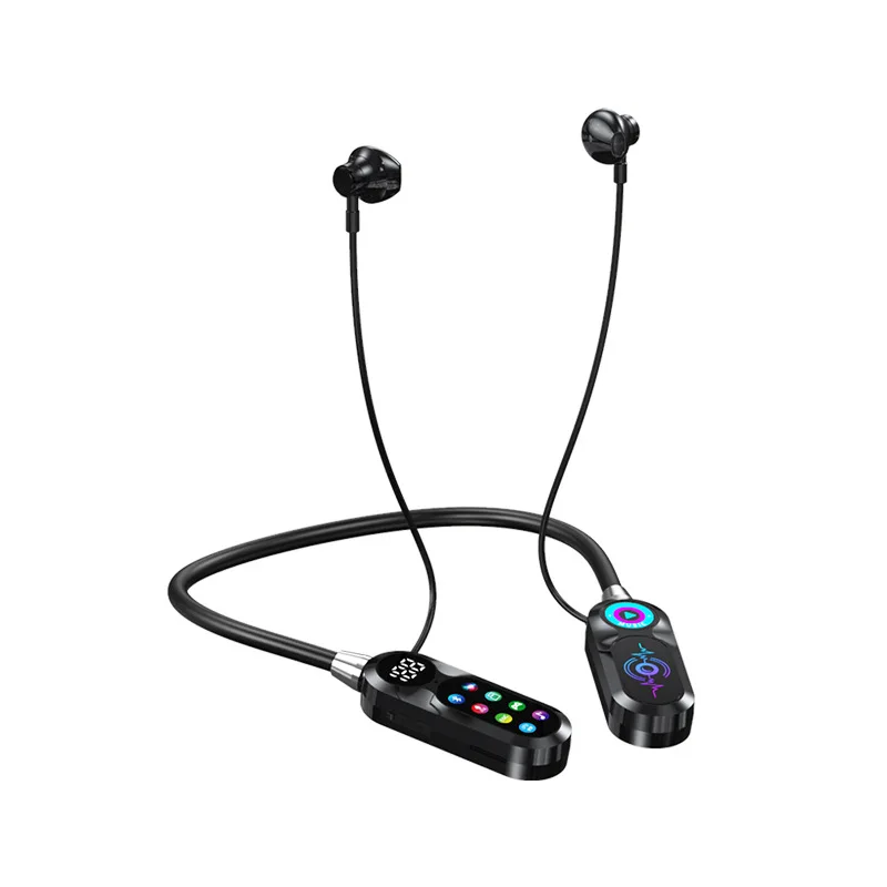 Écran HD sans fil Bluetooth 5.4 casque HiFi son tour de cou écouteurs pour karaoké en direct sport Gamer casques réduction du bruit