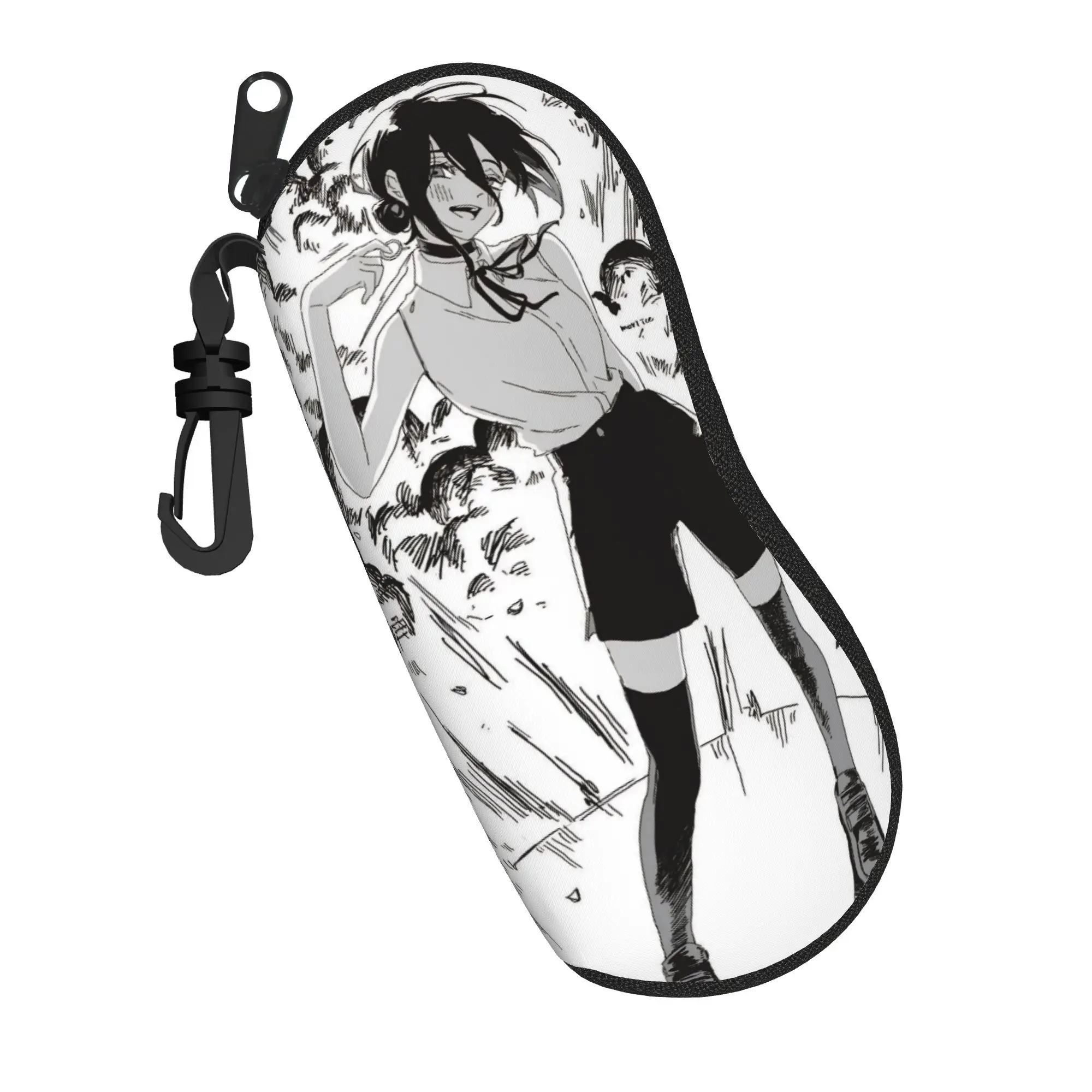 Reze Anime Girl Glasses Case Unisex Convenient Accessories Chainsawmans Eyewear Protector Charming Eyewear Container