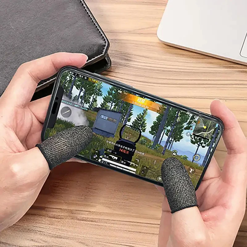 1/2set Gaming Finger Sleeve Breathable Fingertips For PUBG Mobile Games Finger Cots Cover Mobile Touch game Accessories