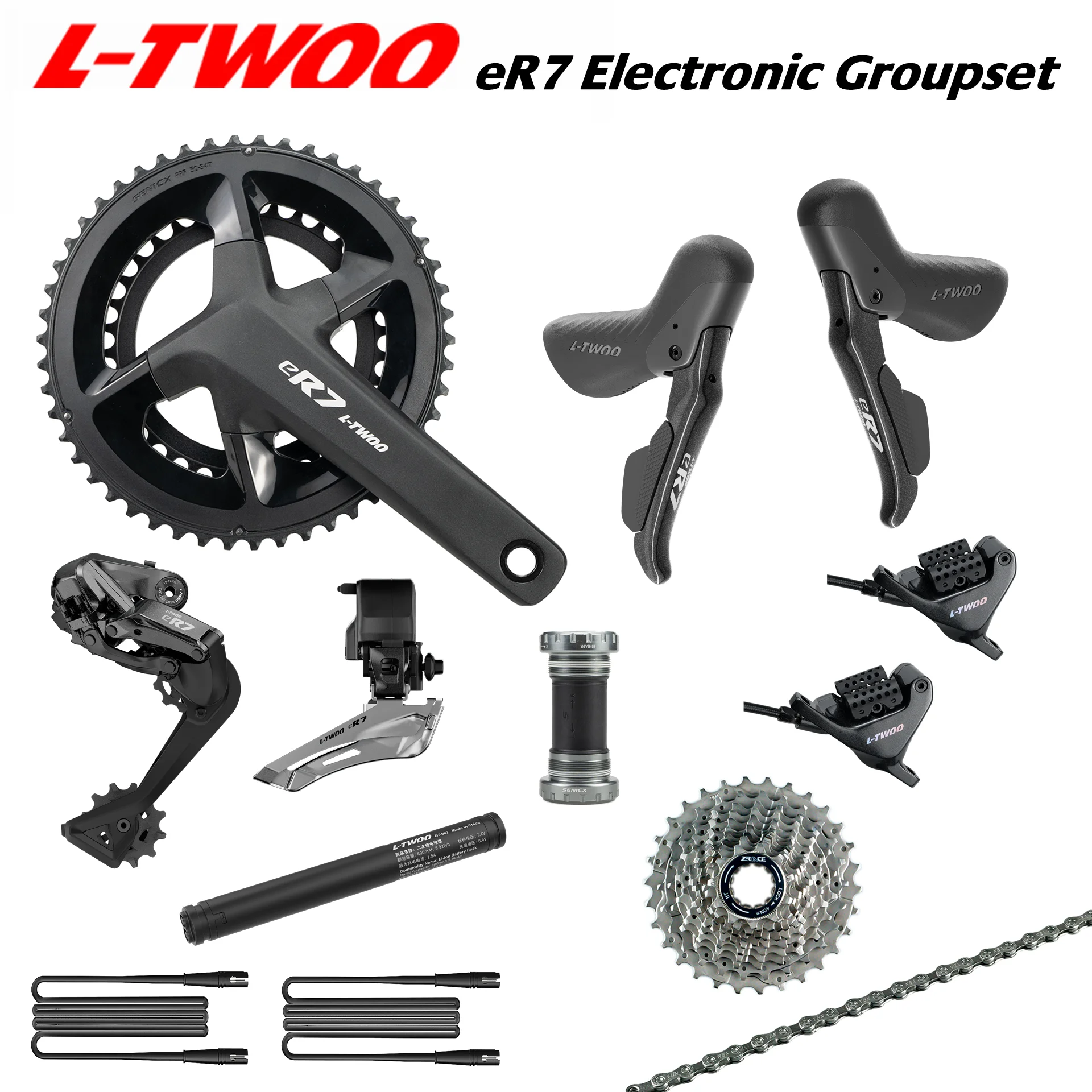 

Электронная группа LTWOO eR7 для шоссейного велосипеда, 2x12 скоростей, аксессуары для компонентов велосипеда