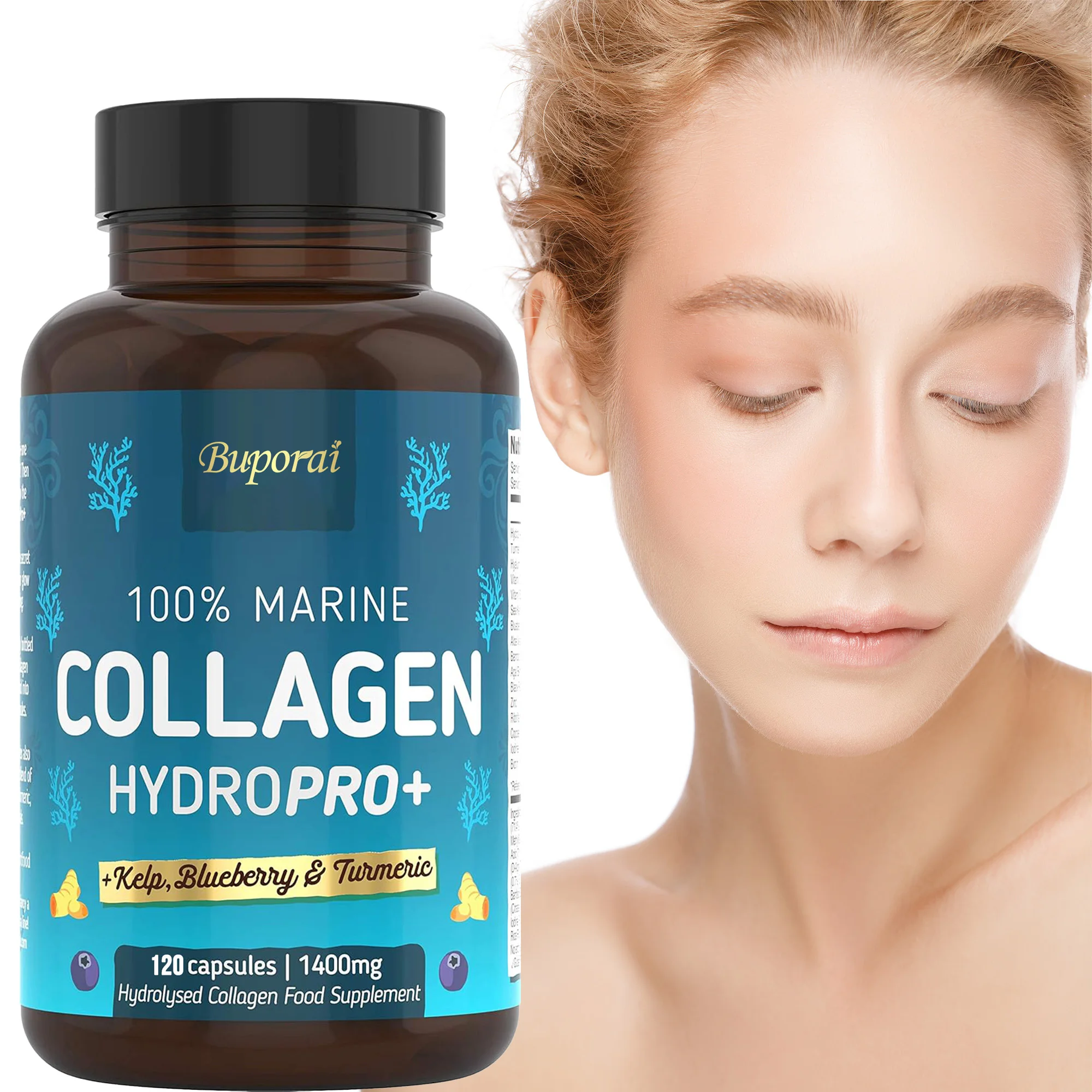 Hydrolyzed Collagen 1400mg - Promote Collagen Production, Enhances Cellular Energy, Boost Energy, Helps Maintain Skin Health