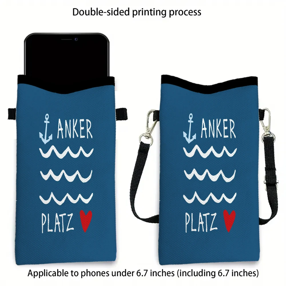 

Simple Beach Boat Phone Bag Adjustable and Detachable Strap Designed Exclusively Women Crossbody Bag Convertible ShoulderBag1.20