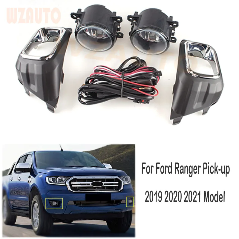 

Front Bumper Lamp Daytime Running Light Fog Light Assembly For Ford Ranger 2019 2020 With Wiring Switch Harness Kit