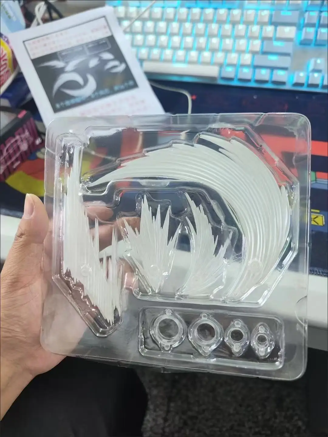 

S.H.F Series Ac Factory Effect Smoke White Ver Anime Action Figure Collectible Handmade Artwork Model Toy for Adults