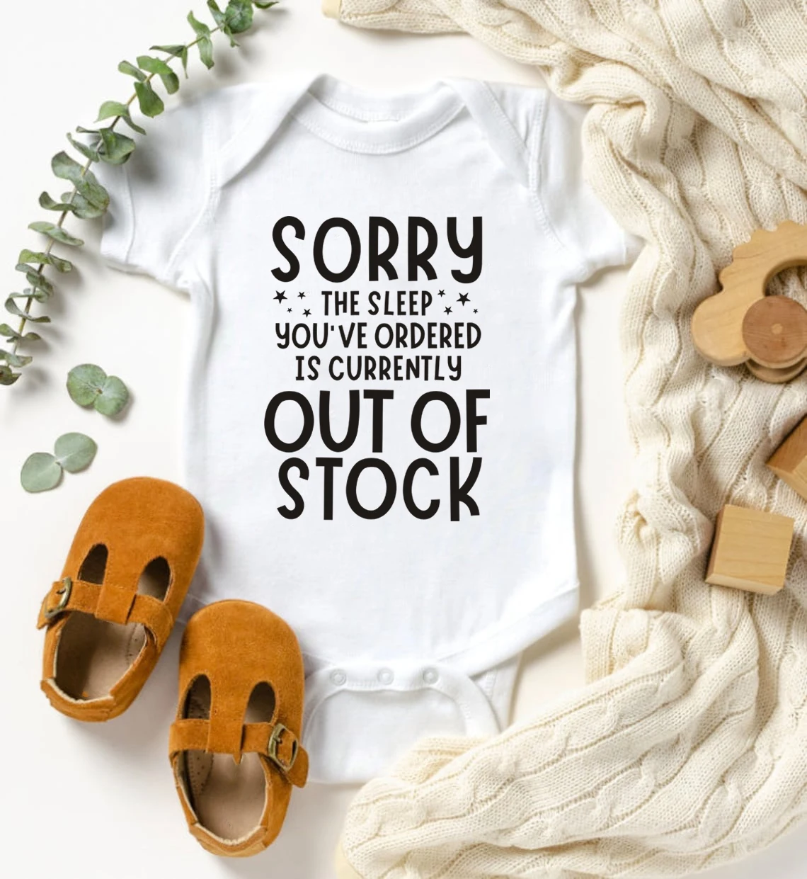 Newborn Baby Bodysuit Sorry The Sleep You Have Ordered Is Currently Out of Stock Toddler Girl Outfit Clothes Baby Romper Gifts