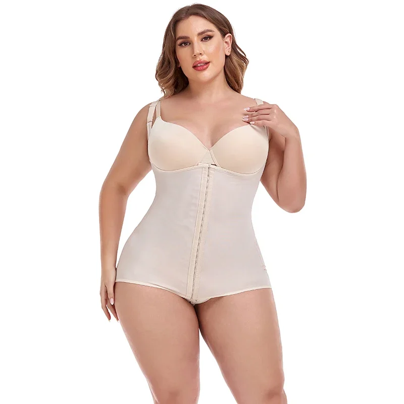 Fajas Colombiana ผู้หญิง Breathable ปรับ 3 แถว Hook Eye Tummy ลด Butt Lifter Girdle เอว Trimmers Shapers Bodysuits