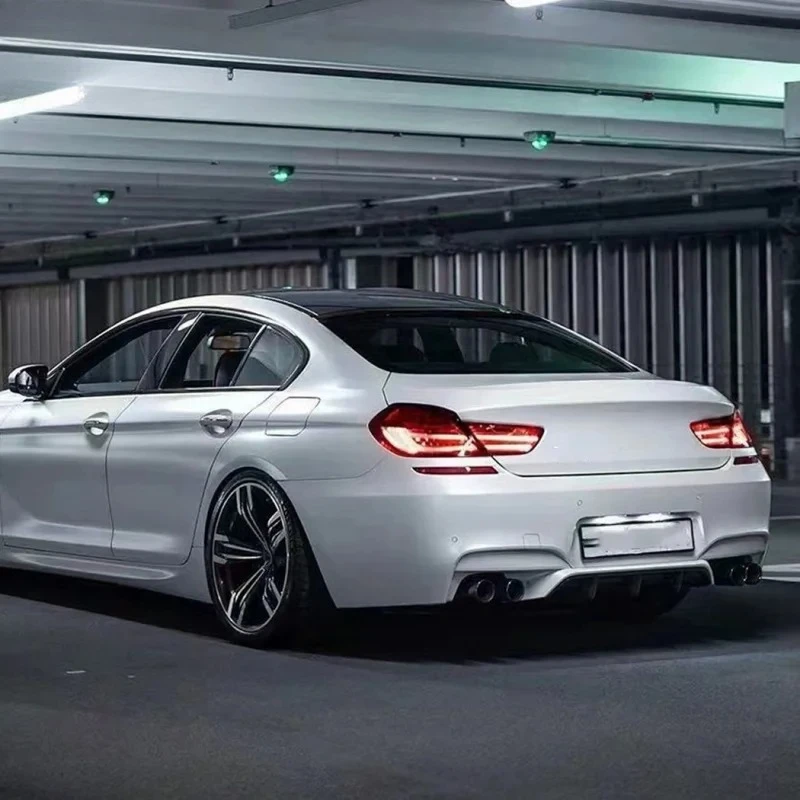 For 6 Series F06 F12 F13 M6 Style Front Rear Bumper Side Skirts Four Tail Pipes Body Kit Suitable 3
