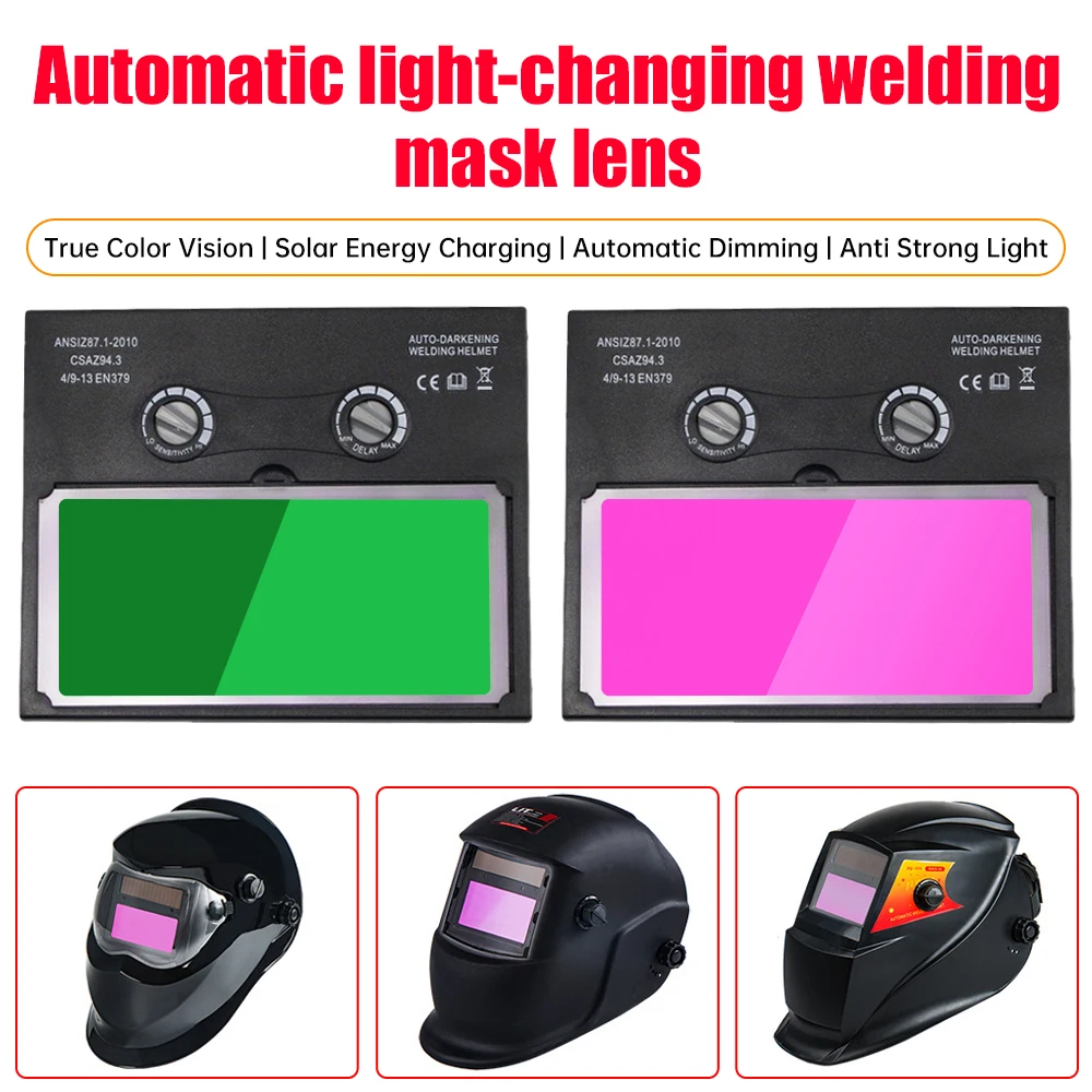 Solar Auto Darkening Replace Welding Lens Panel Eye Protection Welding Helmet Mask Lens Professional Clear Window for Welding