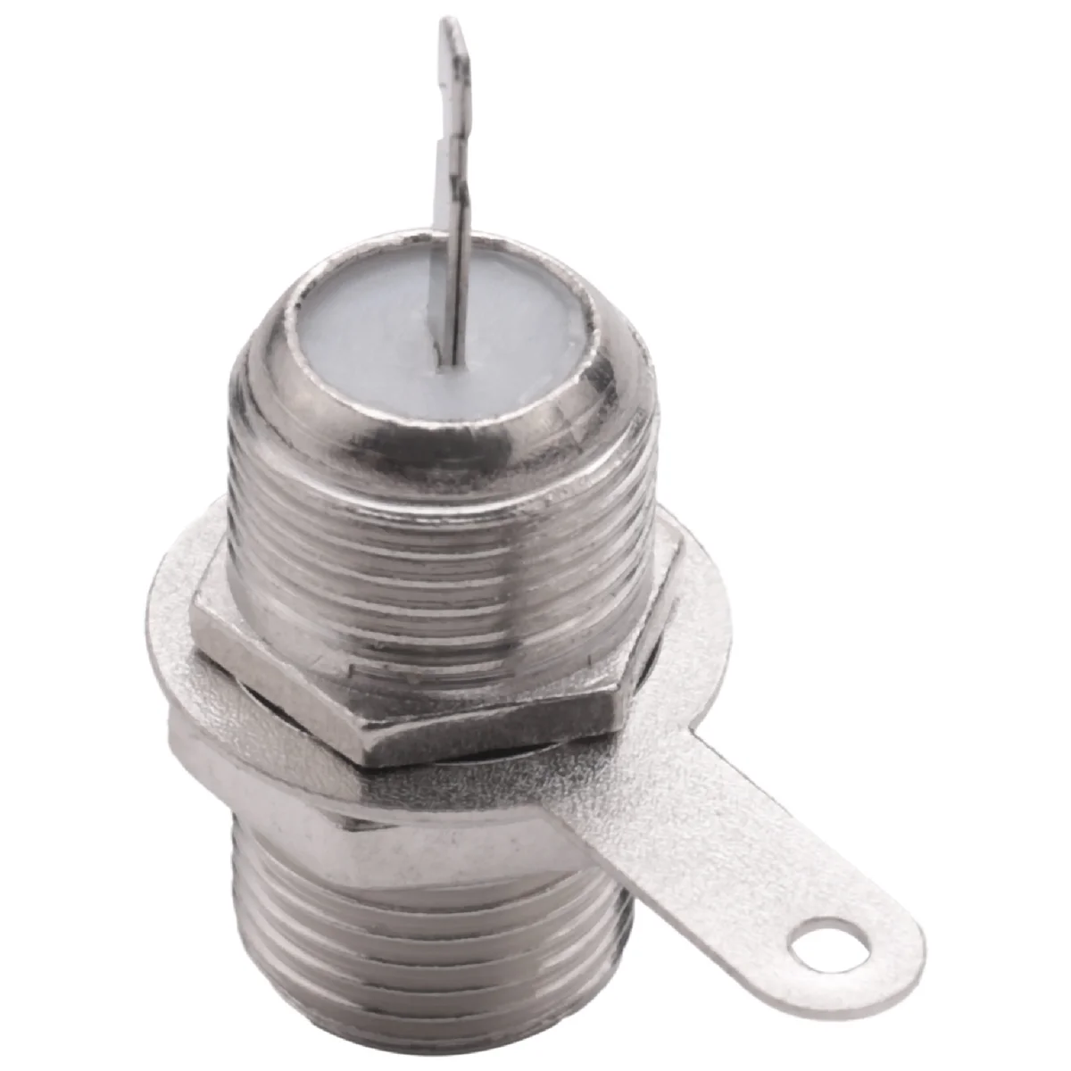 Único! 5 Pcs F Tipo Painel Montado Tomada Fêmea Jack Adaptador de Conector de Solda