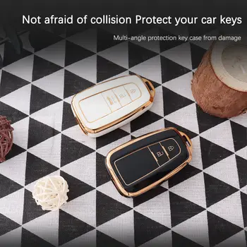 Měkký TPU kryt na klíče od auta pro Toyota CHR Prado Prius Camry Corolla RAV4 Hilux Fortuner Land Cruiser Highland 10 nejlepší prodej Kryt klíče Toyota Fortuner - №9
