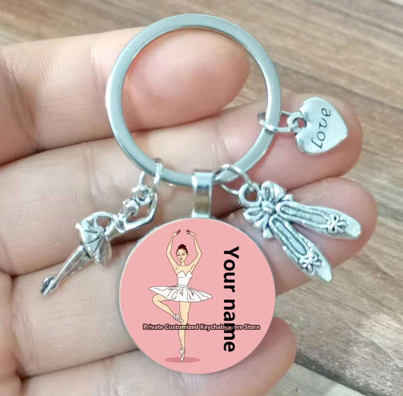 Nombres personalizados para niñas bailando Ballet, regalos para bailarines de equipo de Ballet