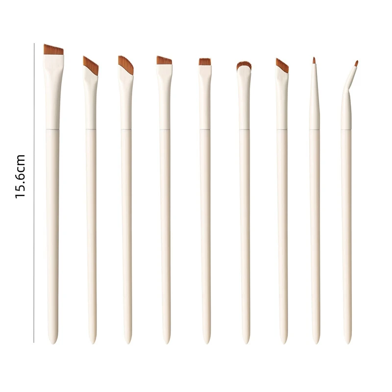 1/3/7/9-teiliges abgewinkeltes Sichel-Eyeliner-Pinsel-Set, ultradünner, flacher Augen-Detailpinsel, schräger Augenbrauen- und Präzisions-Augen-Make-up-Pinsel – Detail 3