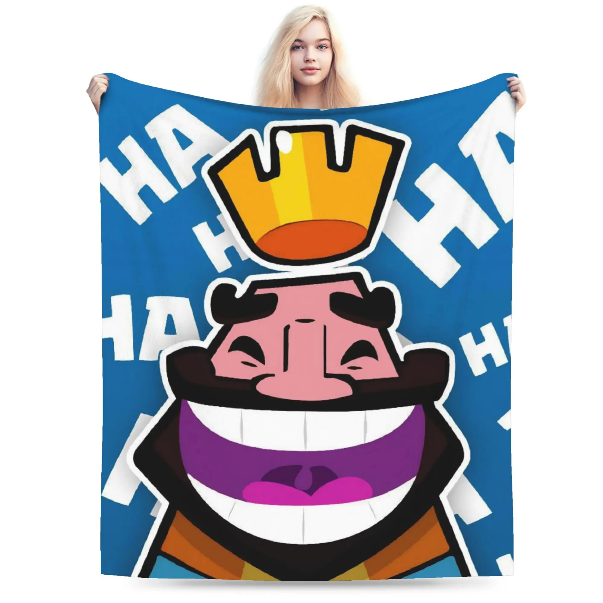 

Одеяло Clashs Royales Goblin, фланелевое дышащее супермягкое одеяло на весну/осень для дома, уличное одеяло