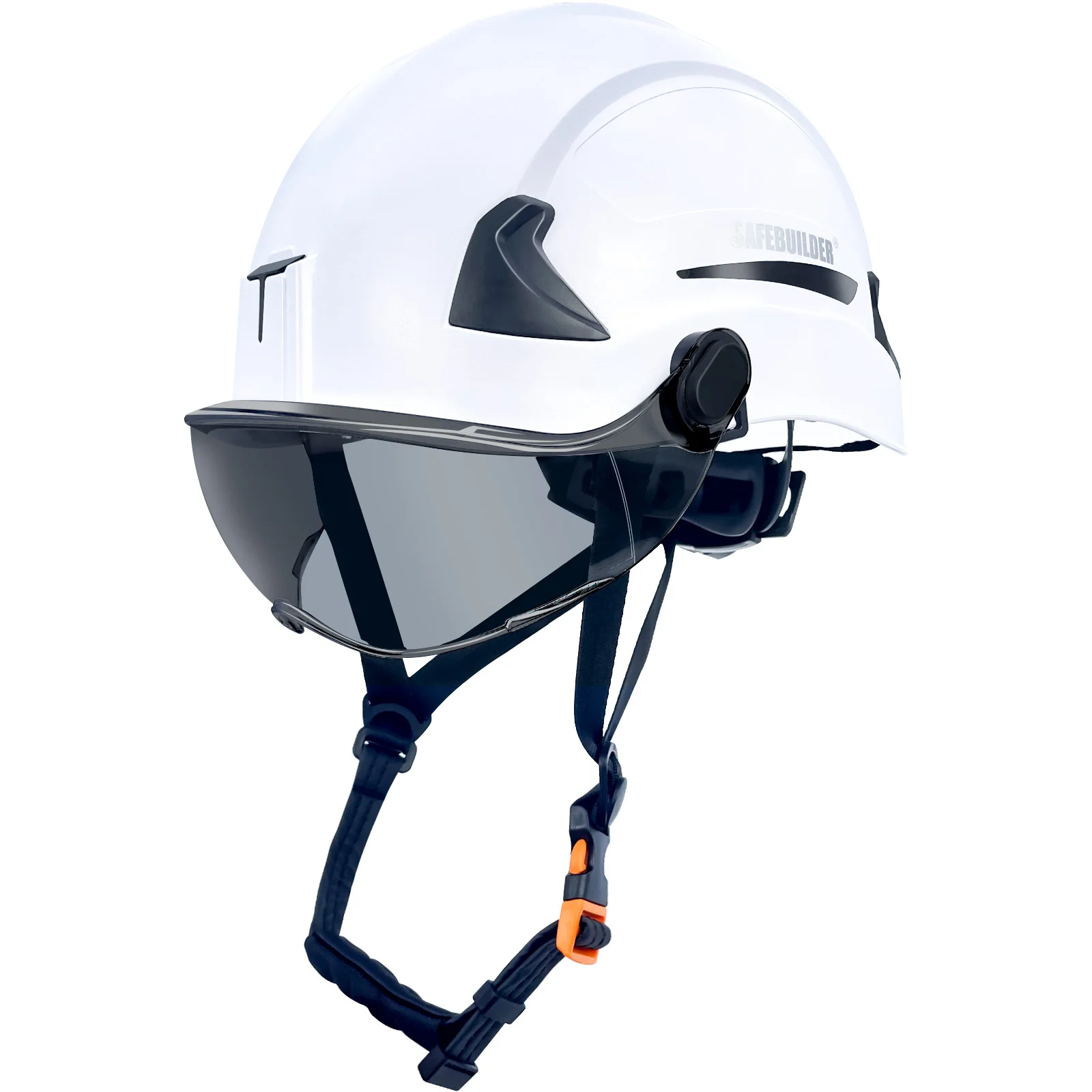 

G2E Safety Helmet Type 2 Class E Hard Hats with Visor Lightweight Adjustable Industrial Construction Rescue Work at Height OSHA