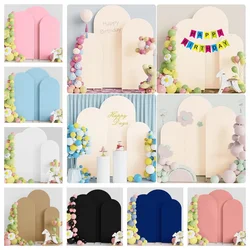 Three-piece Set Solid Covers Birthday Balloons Photography Backdrops Elastic Fabric Cover Wedding Decoration Party Supplies