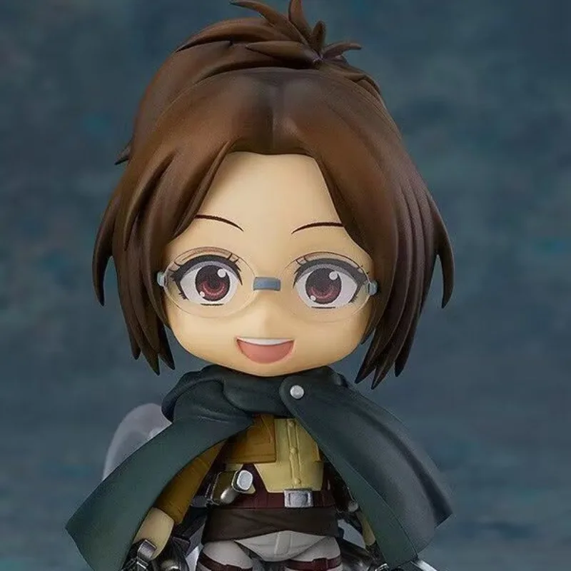 

New 10CM Q-version Nendoroid Attack on Titan Hanji Zoe Interchangeable Anime Figure