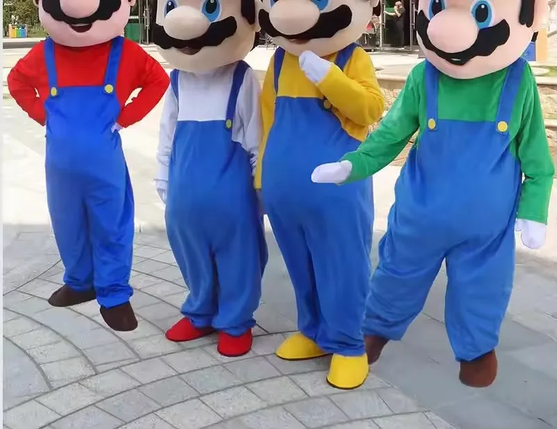 Neues Blaues Jungen-Maskottchen-Kostüm für Erwachsene, Gehbares Cartoon-Kostüm für Halloween, Geburtstagsfeiern, Cosplay, Veranstaltungen und Geschenke