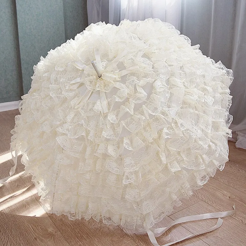 

Long Handle Umbrella Sun Protection Umbrellas Large Reinforced Women Vintage Parasol Portable Luxury Wind Resistant Sunshade