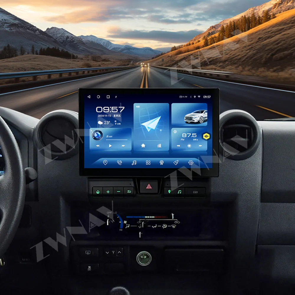 

11,6-дюймовый экран Carplay, автомобильное радио для Toyota Land Cruiser C70 LC71 LC76 LC78 LC79 2007-2024 Android 15 GPS-навигация, головное устройство