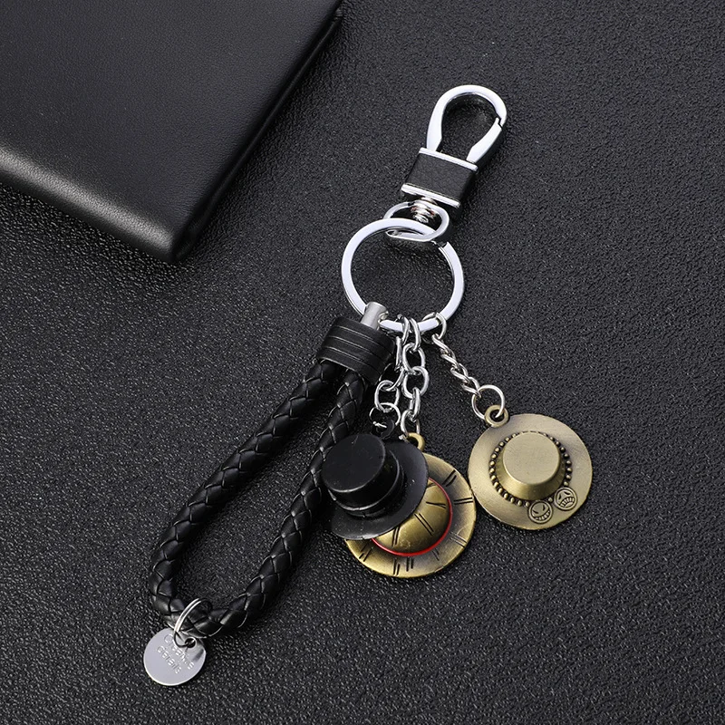 Wholesale Cross-Border Cartoon One Piece Sea King Peripheral Keychain Flying Rope Metal Pendant Men's and Women's Small Gifts